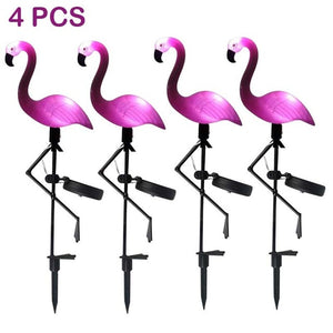 LED Solar Flamingo Stake Light