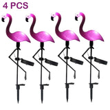 LED Solar Flamingo Stake Light