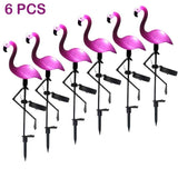 LED Solar Flamingo Stake Light