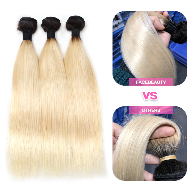 Honey Blonde Brazilian Straight Hair