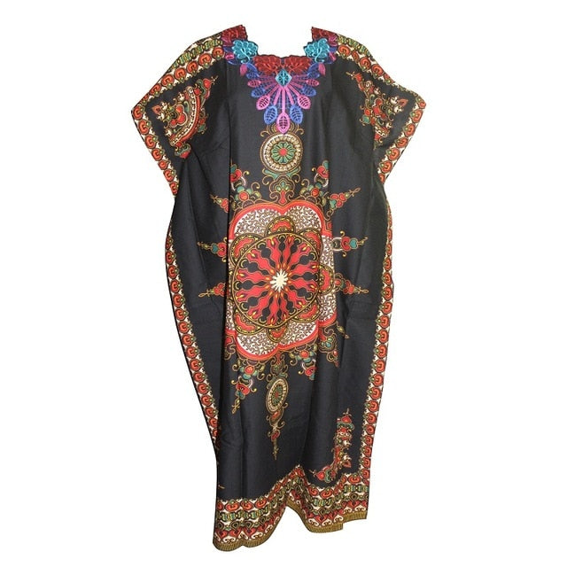 Women's 100% Cotton African Print Dashiki