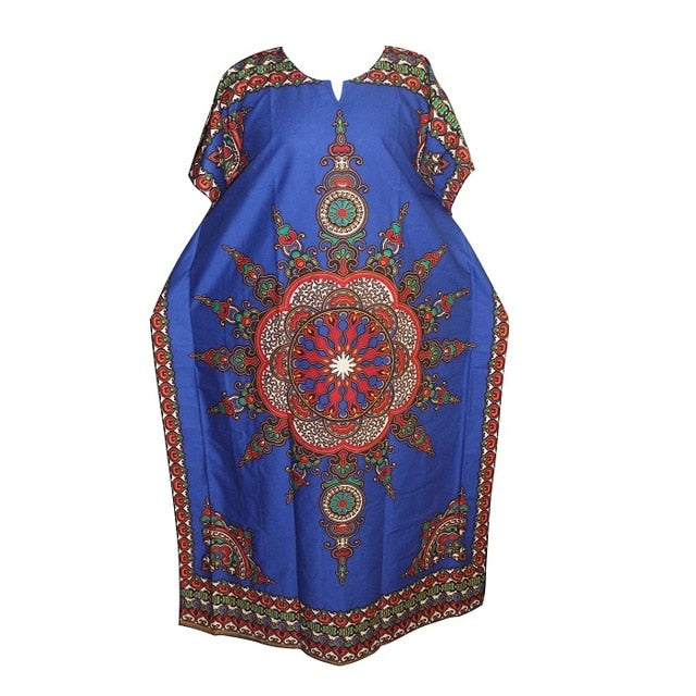 Women's 100% Cotton African Print Dashiki