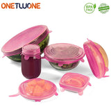 6 PCs Reusable Food Wrap Covers