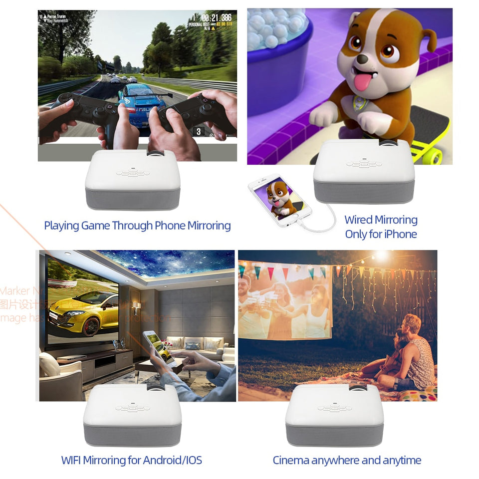 Portable Home Theater Projector | Wireless